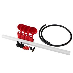 Ниппельная система 4 пластиковых поилки для кур