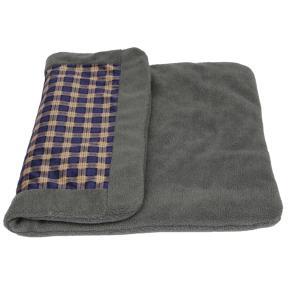 _Лежанка коврик для собак Pet Choice 94х70х2 см с клетчатым низом, серый