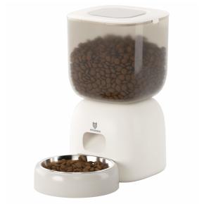 Автокормушка Petzengo PF14-LCD 3 л для сухого корма с записью голосового сообщения, белая