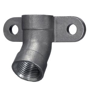 Крепление для ниппельной поилки 45°, нерж. 1/2 - 1/2"