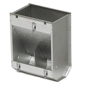 Кормушка бункерная для кроликов 2 секции металл без крышки