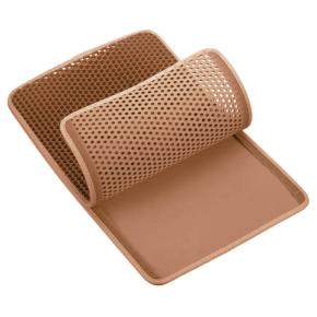 Двухслойный коврик под лоток 55х75 см для кошачьего туалета, коричневый  