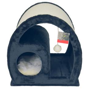 Когтеточка-домик 50х40х50 см, черный