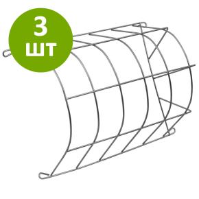 Кормушка для сена, горизонтальная загрузка, 24х18х12 см, комплект 3 шт.