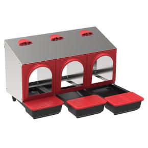 Гнездо для кур несушек Platinum, 3 секции, с яйцесборником, NEW 