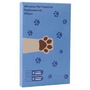 Фильтр для автопоилки фонтана PHW3, сменный (6 фильтров + 6 губок)