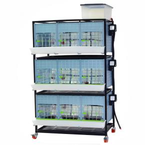 Брудер для цыплят CB40 3 секции, 3 яруса, 98x64x173 см, пластиковый