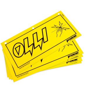 Знаки предупредительные для электроизгороди, комплект 5 шт.