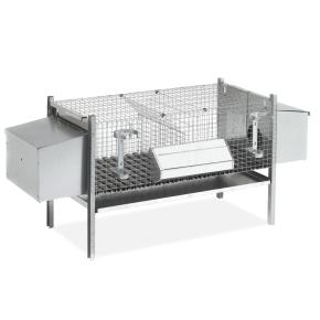 Клетка для кроликов 102 см двухсекционная с гнездами для самок