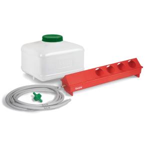 Поилка автоматическая с ёмкостью 10 л и шлангом для птиц, пластик