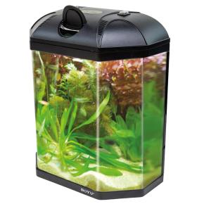 Аквариум Boyu LJ-380 25 л с системой фильтрации и освещением, черный