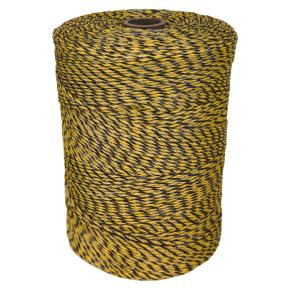 Провод для электропастуха FarmGuard желтый с черным 2,5 мм / 1000 м / 6х0,2 мм SS