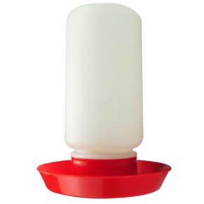 Поилка вакуумная для домашней птицы 1 л, красный