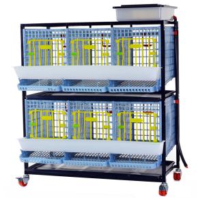 Клетка Comfortplast для куропаток 3 секции, 2 яруса, пластиковая