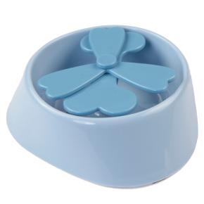 Миска медленного кормления животных игровая 15.5x4.7 см, 350 мл, голубой
