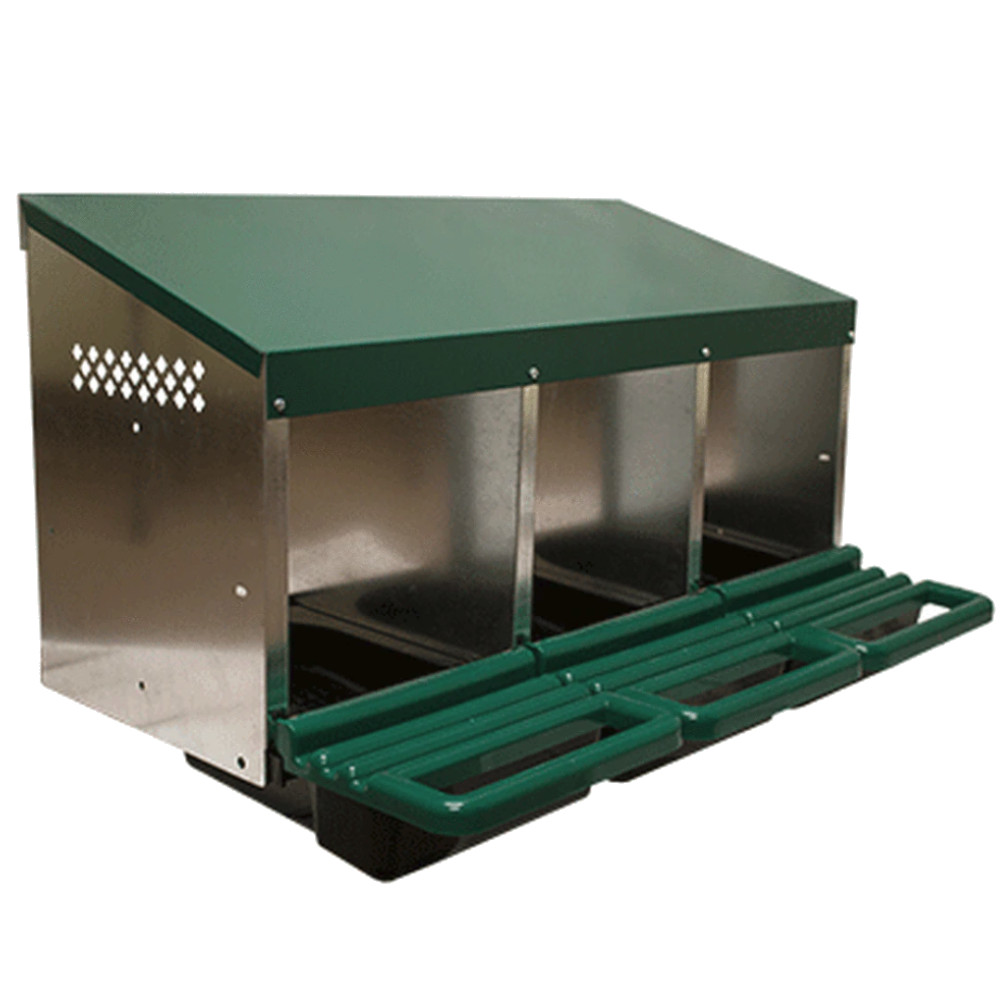 Гнездо для кур несушек 3 секции с яйцесборником