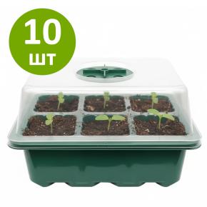 Мини парник HobbyFarm, 6 ячеек, для рассады, 10 шт.