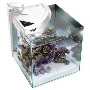 Аквариум Newa More reef NMO 30RW Daylight LED, 28 л, с фильтром, скиммером, нагревателем и освещением рассвет-закат, белый NEW VERSION