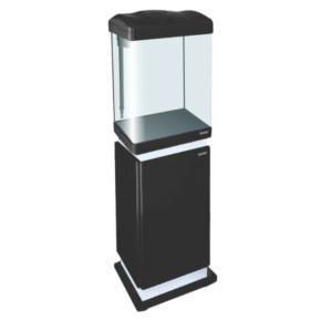 Аквариум с тумбой Boyu EC-400 панорамный, 33 л, с фильтром и LED-лампой, черный