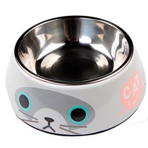 Миска со съемной чашей для собак и кошек, 17.5х17.5х6 см, 340 мл, CAT белый