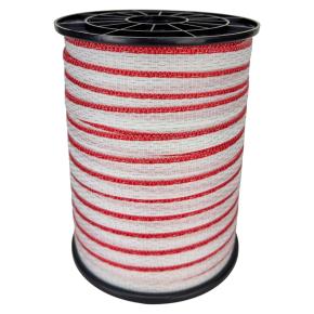 Лента для электропастуха FarmGuard красно-белая 13 мм / 200 м