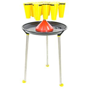 Установка для убоя перепелов 14 конусов, карусельная, со стойкой, пластик, сталь