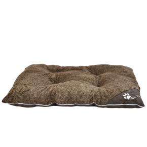 Лежак подушка Pet Choice для собак, 112х80х19 см, пушистый, коричневый