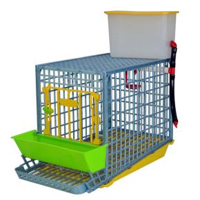 Клетка Comfortplast для кур-несушек mini, 1 ярус высотой 40 см, пластиковая