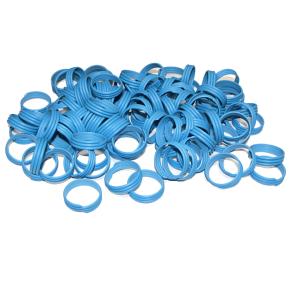 Кольца меточные 28 мм спиральные для птиц, 100 шт.