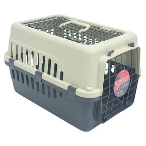 Переноска Safari Range 50х35х32 см для кошек и собак Pet Choice с металлической верхней решеткой, серый