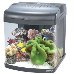Аквариум Boyu Mini MT-408A, 32 л, с фильтром, 1 LED лампа, серый​