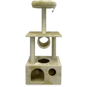 Когтеточка-комплекс 50х35х116 см, бежевый