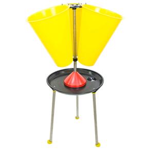 Установка для убоя индеек, гусей 3 конуса, карусельная, со стойкой, пластик, сталь