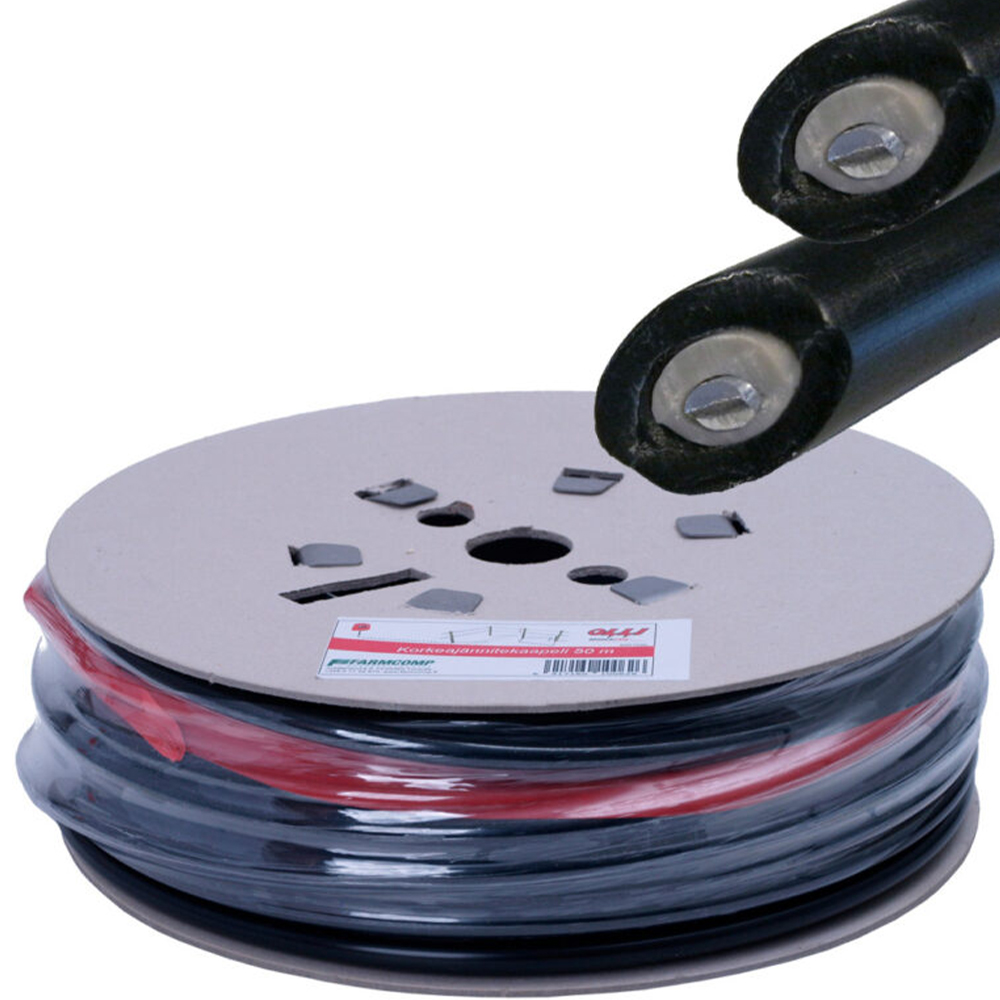 Кабель высоковольтный с двойной изоляцией для электроизгороди, диаметр 6 мм, 50 м