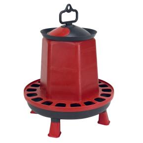 Кормушка бункерная 10 кг пластик с разделительной решеткой на ножках