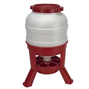 Кормушка бункерная 30 кг пластик с разделительной решеткой на ножках