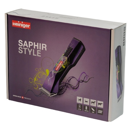 Машинка Heiniger Saphir Style для стрижки животных, собак, кошек с 2-я аккумуляторами и лезвием #40 0,25 мм