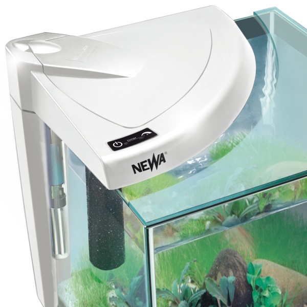 Креветочник Newa More Сaridinae NMO 20 W CRNE Daylight LED 18 л с крышкой, фильтром, нагревателем, освещением рассвет-закат, белый NEW VERSION