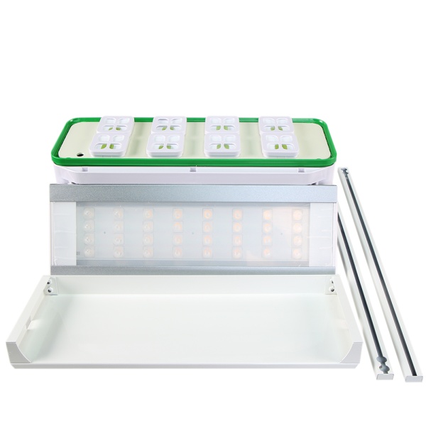 Гидропонная установка HobbyFarm DQ62008, домашний умный смарт сад, 8 ячеек с фитолампой