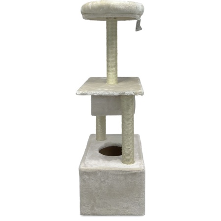 Когтеточка-комплекс 50х35х116 см, кремовый