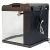Аквариум Boyu Mini MT-508, 80 л, с фильтром, 2 LED лампы, серый