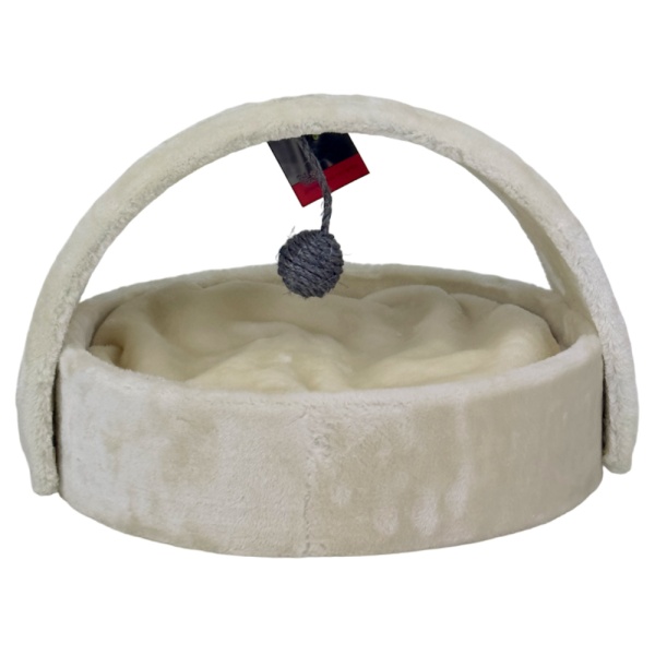 Когтеточка-лежак 40х42х30 см, кремовый