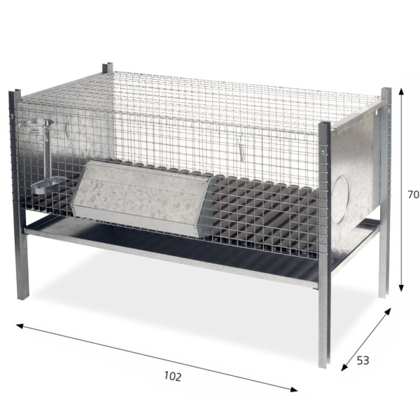 Клетка для кроликов 102 см