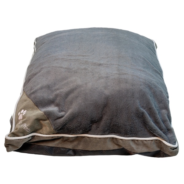 Лежак подушка Pet Choice для собак, 76х56х15 см, со съемным чехлом, серый