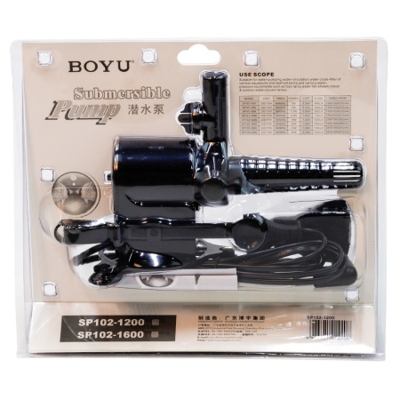 Помпа погружная Boyu SP102-1200 с регулятором потока 19 Вт 1200 л/час