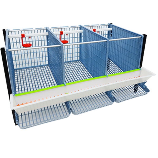 Дополнительный ярус для клетки Comfortplast для кур-несушек 3 секции, 1 ярус высотой 40 см пластиковый