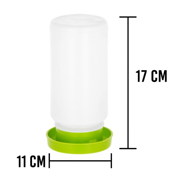 Поилка вакуумная 1 л для цыплят, перепелов и другой мелкой птицы, комплект 5 шт.