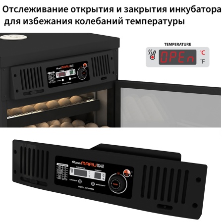 Инкубатор Rcom Maru 100 Deluxe MAX автоматический для яиц