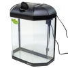 Аквариум Boyu LJ-380 25 л с системой фильтрации и освещением, черный