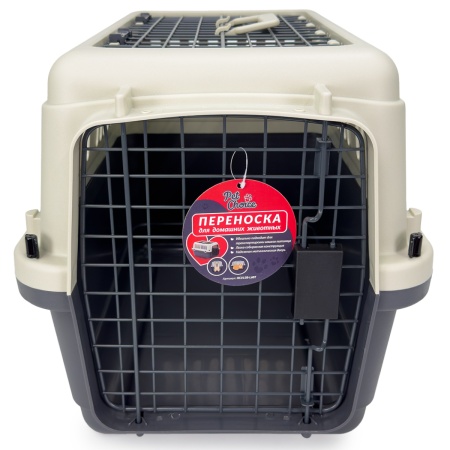 Переноска Safari Range 60х40х40 см для кошек и собак Pet Choice с металлической верхней решеткой​
